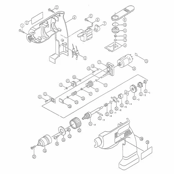 Ryobi TFI180VRK Spare Parts List Type: 1000025065